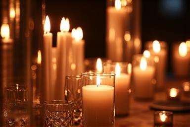 Ambientación de eventos con velas
